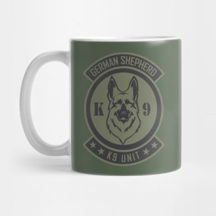 German Shepherd K9 Patch (subdued) Mug